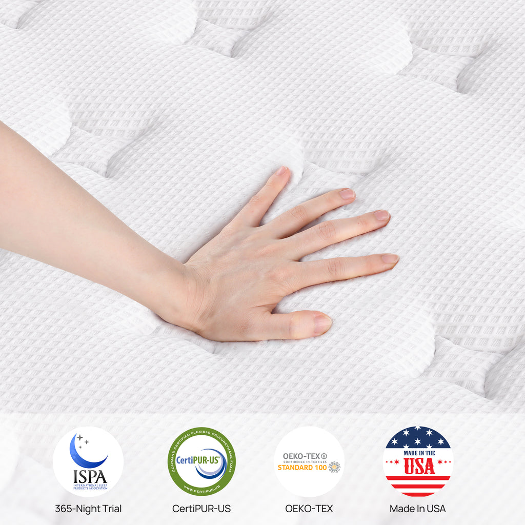 10 Inch Hybrid Mattress for Pressure Relief & Motion Isolation, Full