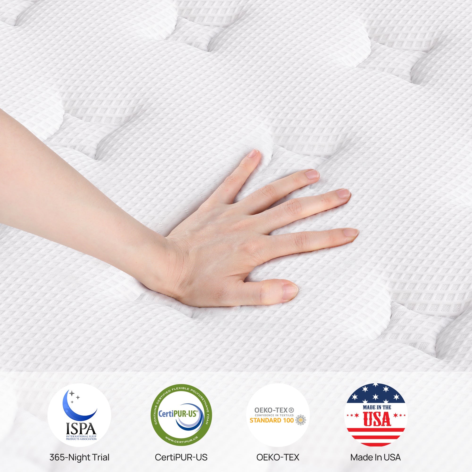 10 Inch Hybrid Mattress for Pressure Relief & Motion Isolation, Full