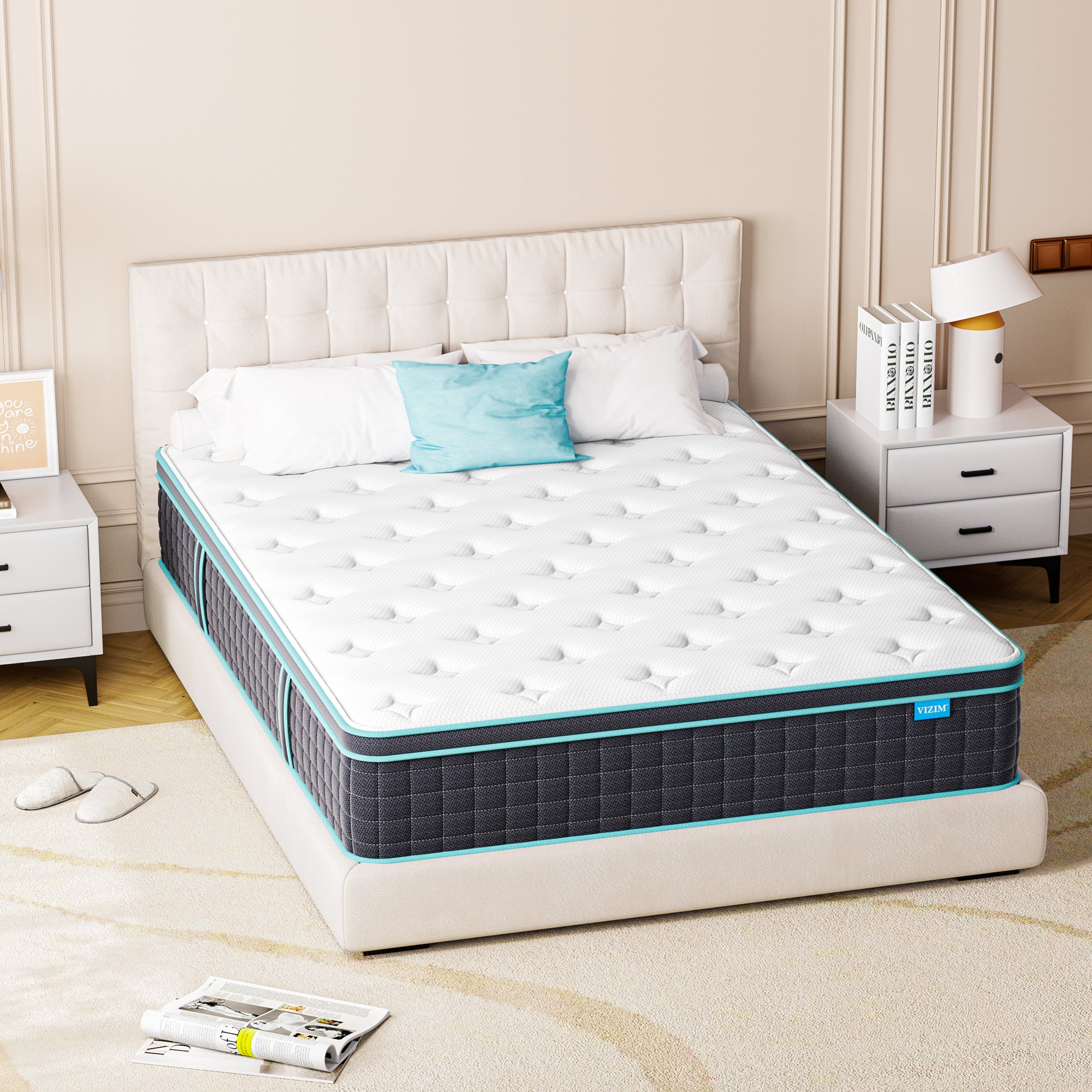 10 Inch Hybrid Mattress for Pressure Relief & Motion Isolation, Full